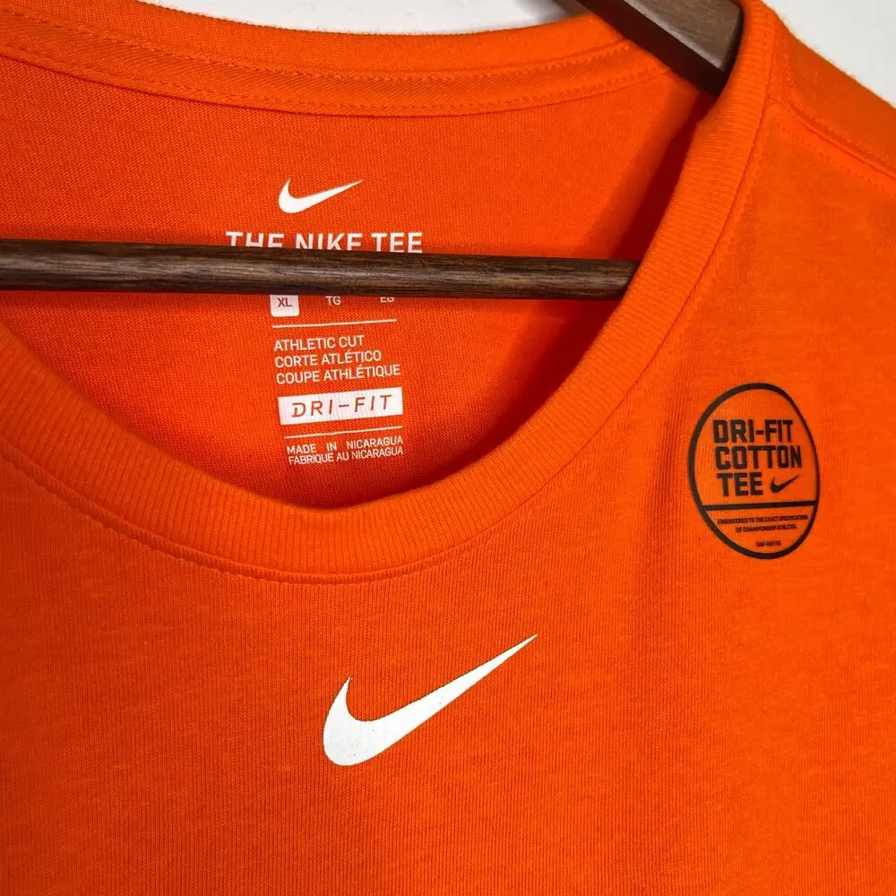 Nike Houston Astros Baseball T-Shirt Men’s Orange Dri-Fit Short Sleeve Tee NWT